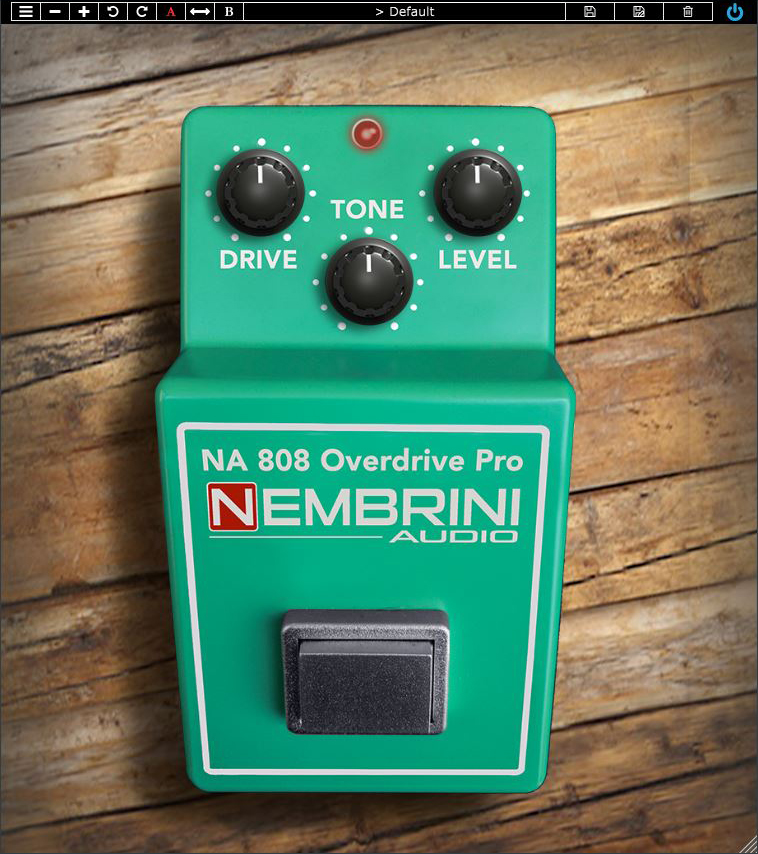NA 808 Overdrive Pro by Nembrini Audio Stomp Box Plugin VST VST3