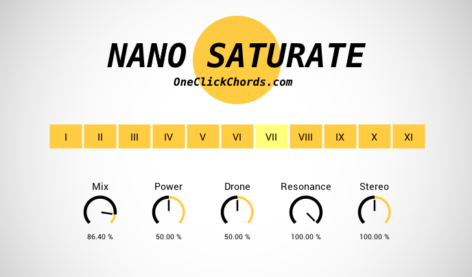 Nano Saturate by OneClickChords - Saturation Plugin VST3