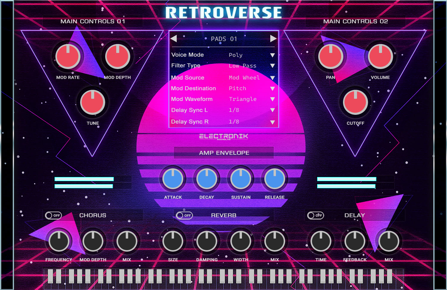 RetroVerse by Electronik Sound Lab 80s Pop Plugin VST VST3 Audio Unit