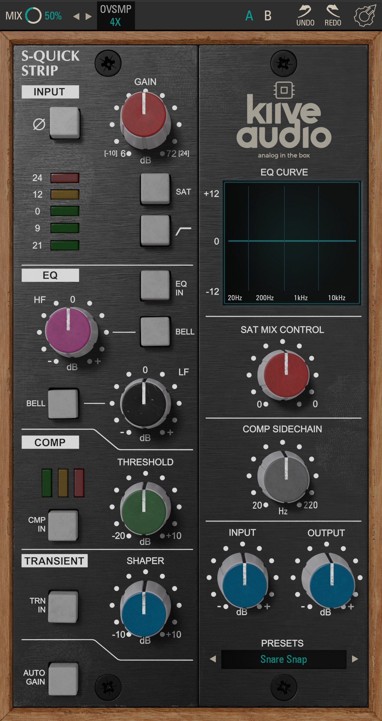 SQuick Strip by Kiive Audio Channel Strip Plugin VST3 Audio Unit AAX