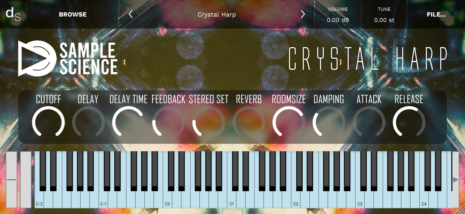 Crystal Harp by SampleScience ROMpler Plugin VST VST3 Audio Unit