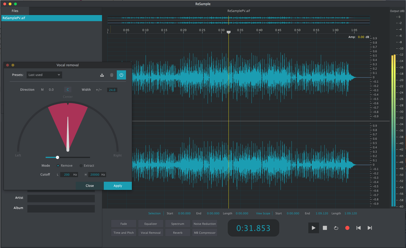 ReSample by 2nd Sense Audio Audio Editor Plugin Host VST Audio Unit