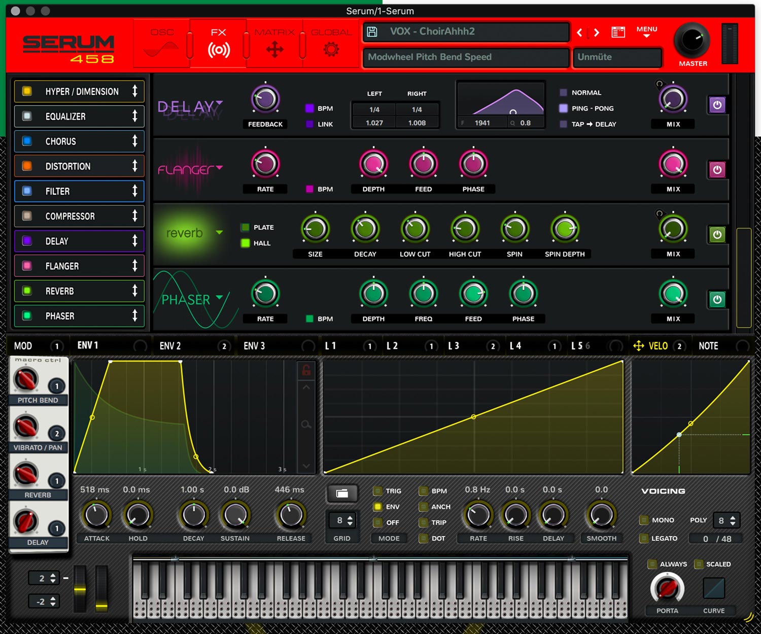 Serum 458 - Xfer Serum Skin by JDI strategics - Skin for Xfer Serum