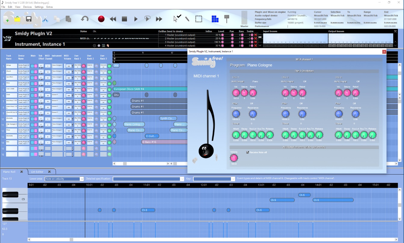 KVR Smidy free! by Frank Rittberger MIDI Sequencer
