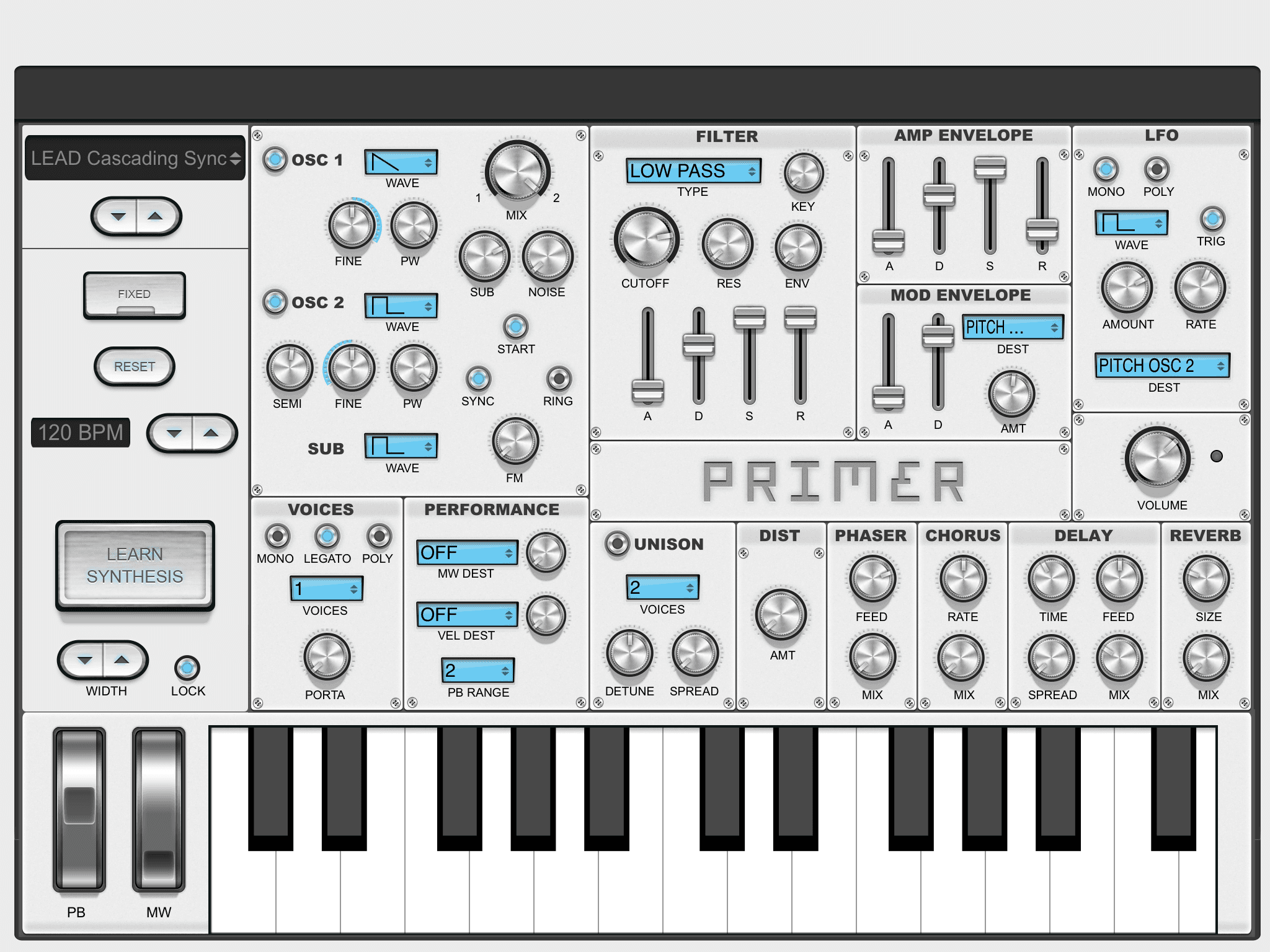 Primer by Audible Genius Synth Plugin VST VST3 Audio Unit