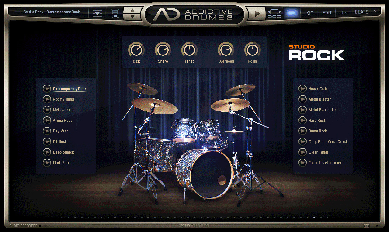 Addictive Drums 2 Rock & Metal Edition by XLN Audio Drum Kits VST