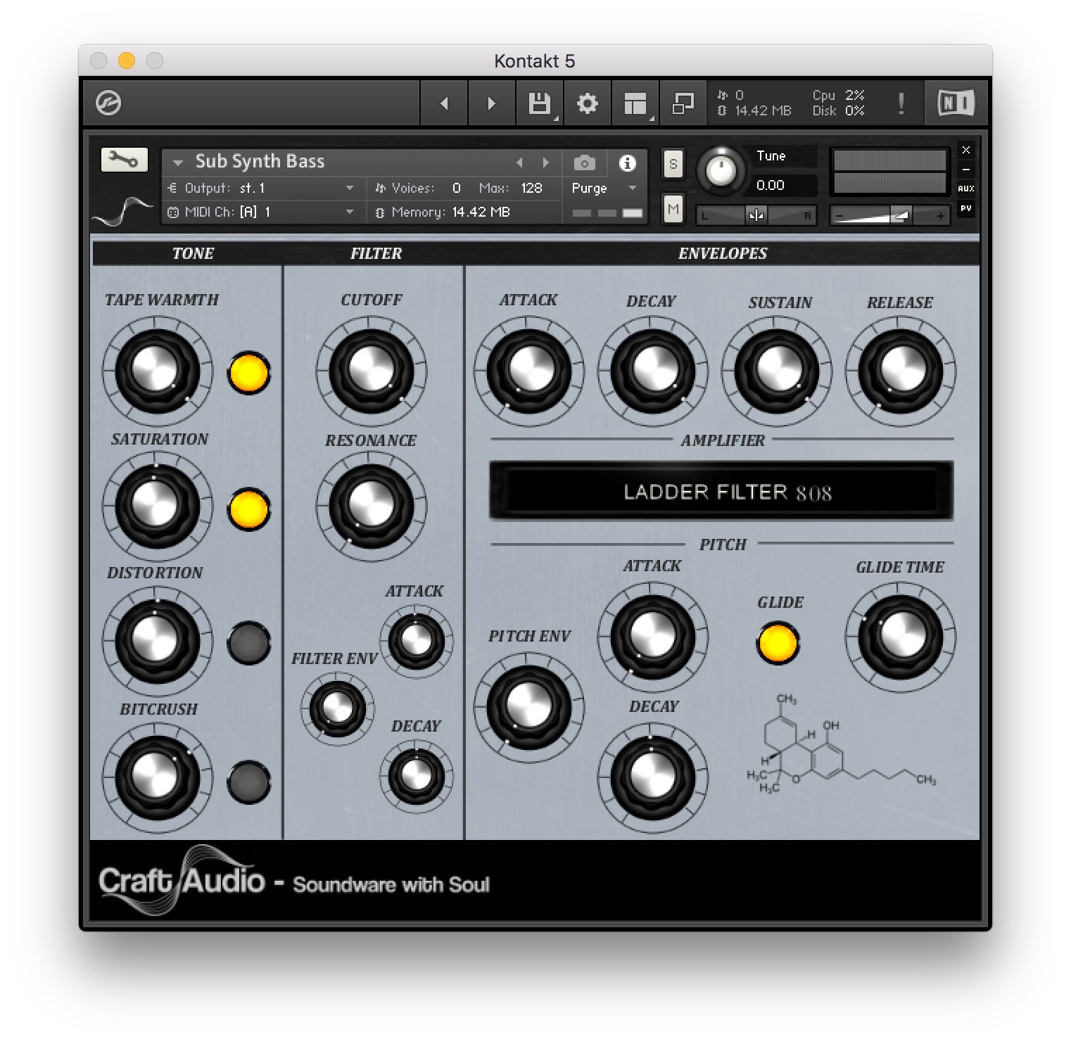 Sub Bass Lab 808 Bass for Kontakt by Craft Audio 808