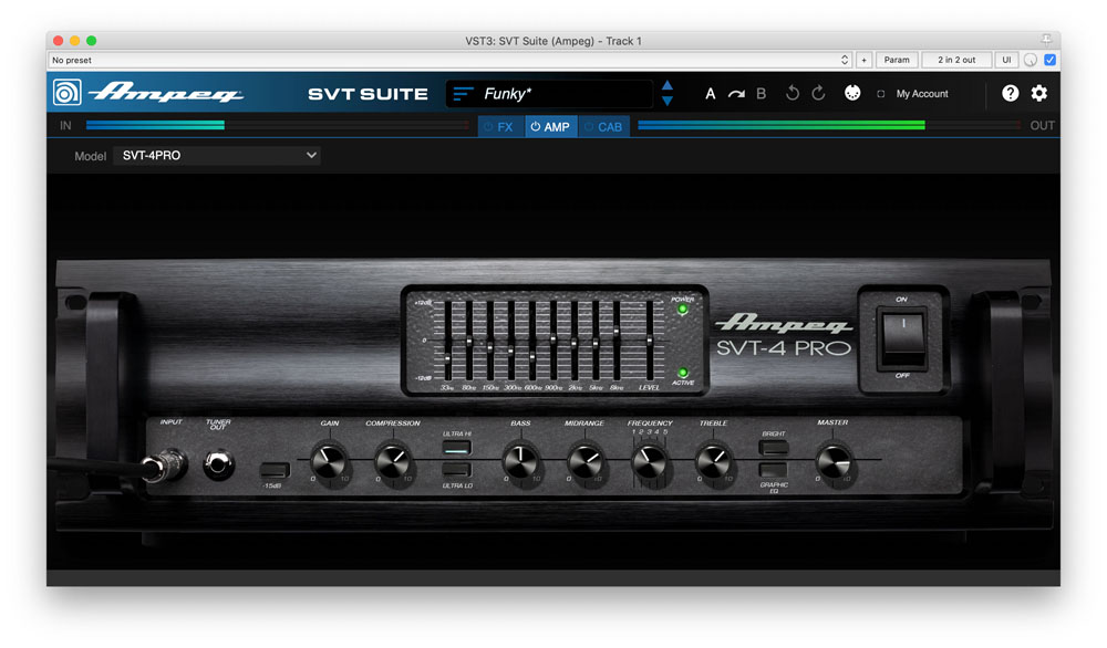 SVT Suite by Ampeg Bass Amp Simulator Plugin VST VST3 Audio Unit AAX