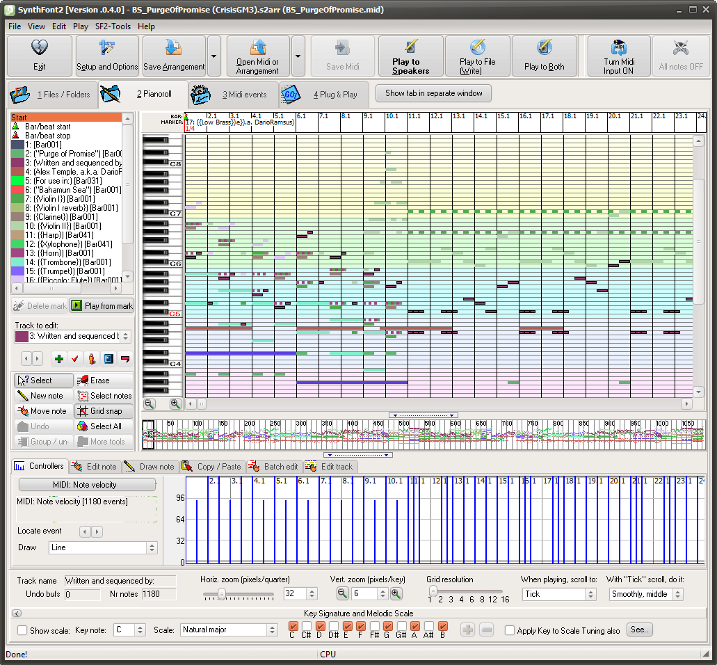 SynthFont by Rundt Sequencer / Multitrack Plugin Host VST