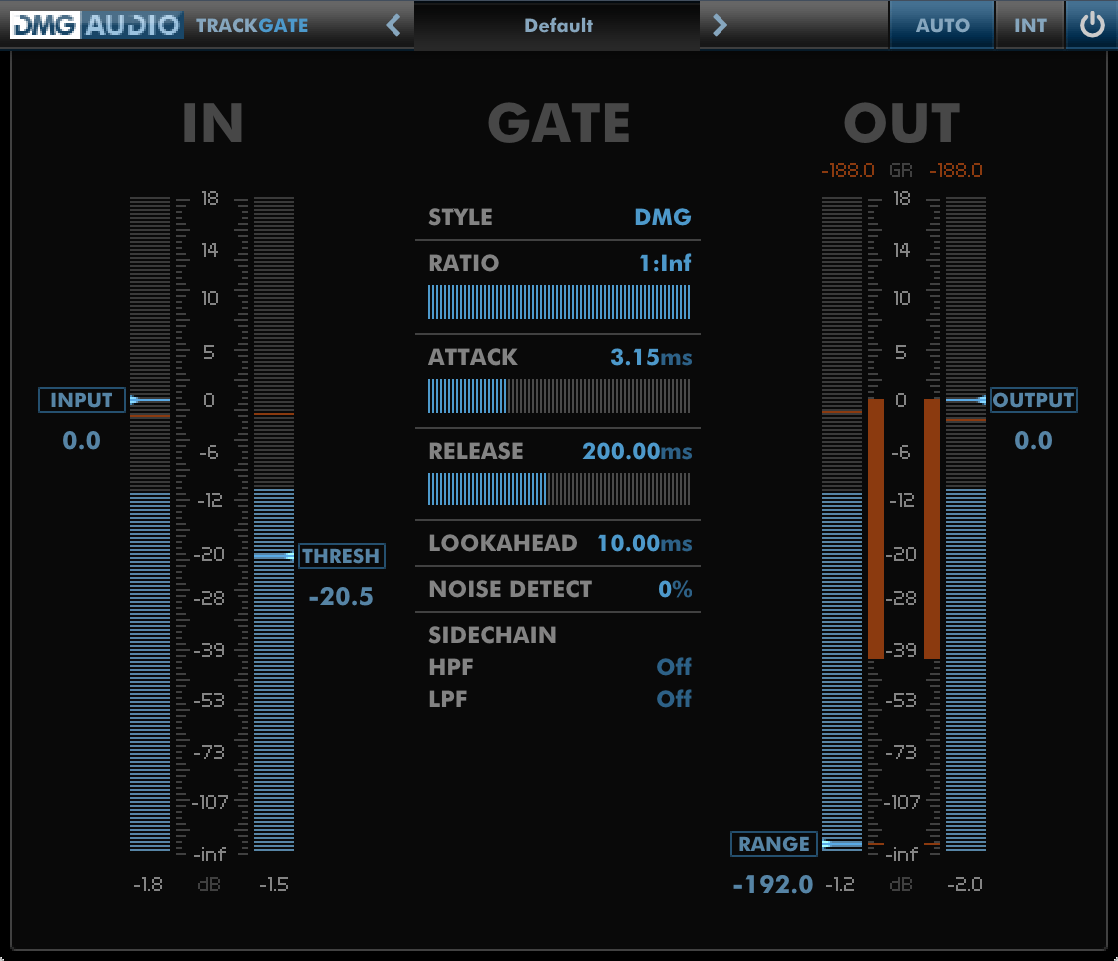 TrackGate by DMG Audio Dynamics Plugin VST VST3 Audio Unit AAX