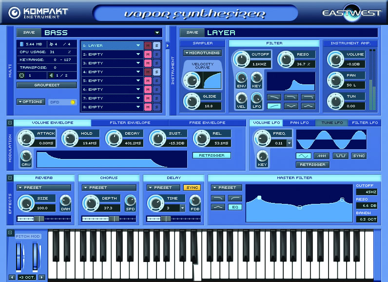 Vapor by EastWest Sound Module Plugin VST Audio Unit