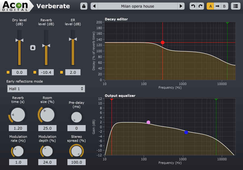KVR Acon Digital Verberate by Acon Digital Reverb VST Plugin, Audio