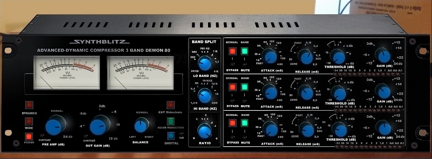 DEMON 80 by Synthblitz Audio Multiband Compressor VST VST3