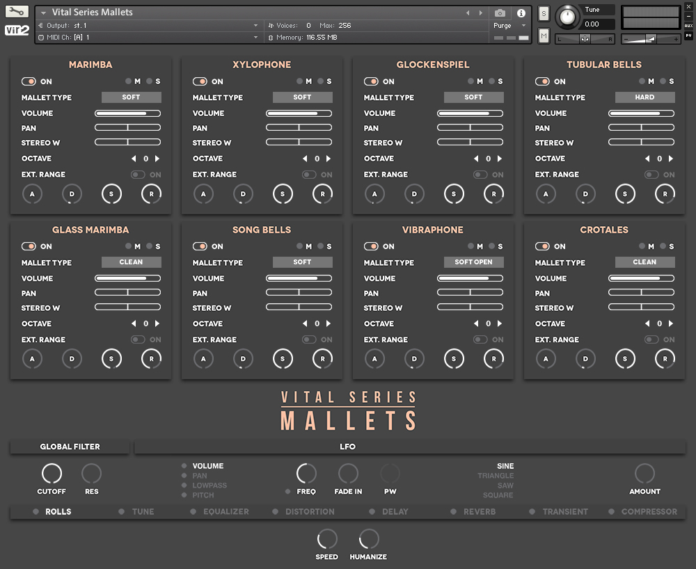 Vir2 Instruments releases "Vital Series Mallets" for Kontakt Player