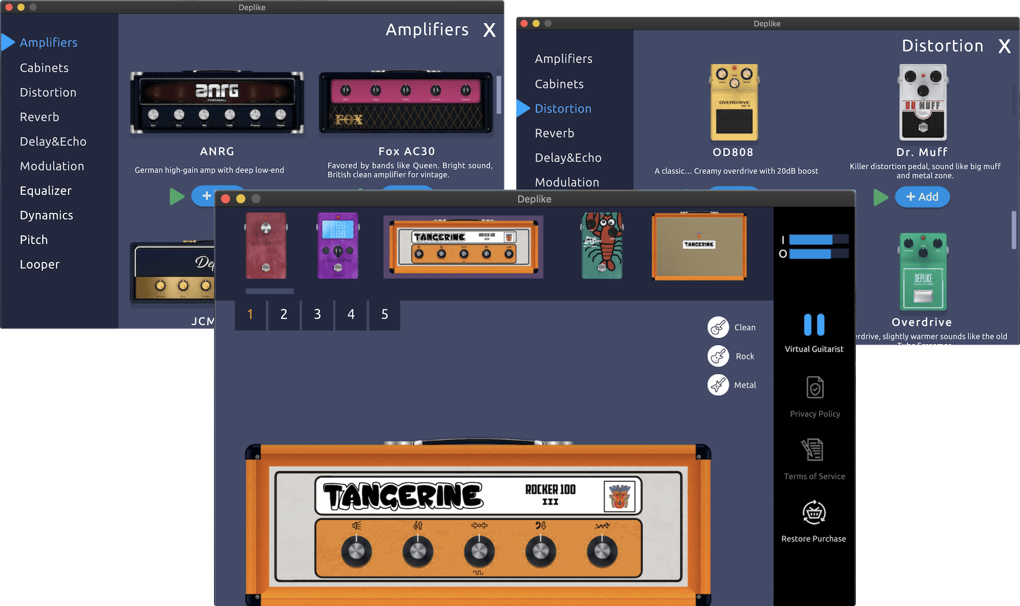 Deplike Guitar FX by Deplike Guitar Amp and FX Modeling Plugin VST