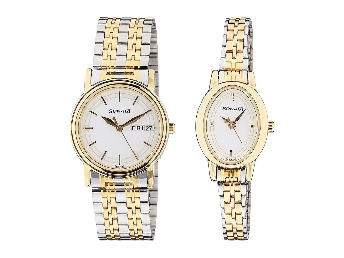 Sonata Analog Pair Watch Amazon Diwali Special Sonata के