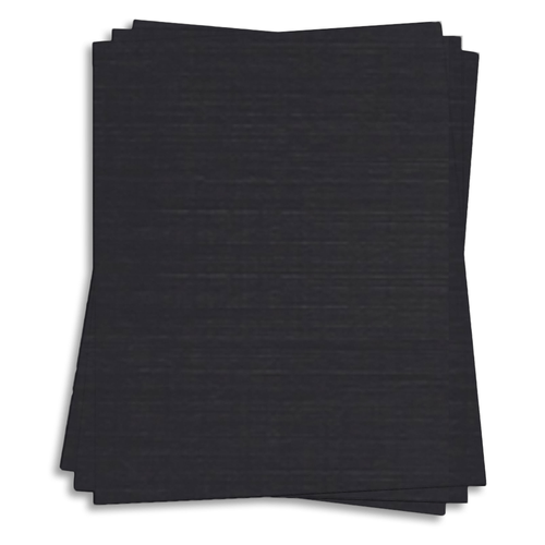 Epic Black Card Stock 18 x 12 Classic Linen 100lb Cover LCI Paper