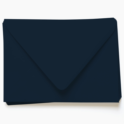 Dark Navy Blue Envelopes A7 Gmund Colors Matt 5 1/4 x 7 1/4 Euro Flap