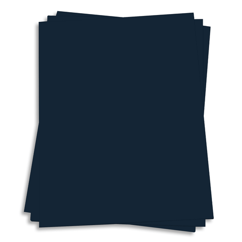 Dark Navy Blue Card Stock 8 1/2 x 14 Gmund Colors Matt 111lb Cover