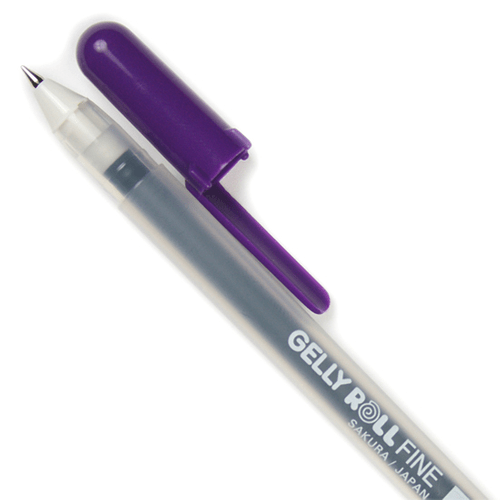 Gelly Roll Pen Fine Classic Purple LCI Paper