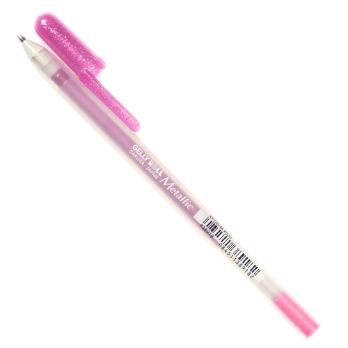 Gelly Roll Pen Metallic Pink LCI Paper