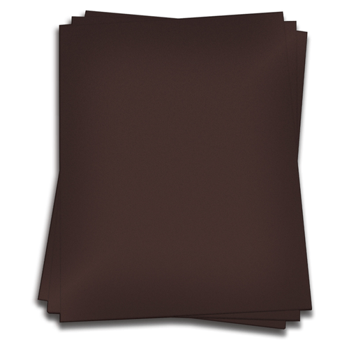 Chocolate Brown Card Stock 27 x 39 Gmund Colors Metallic 115lb Cover