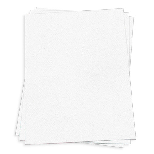 Pure White Card Stock 12 x 18 LCI Felt 80lb Cover LCI Paper