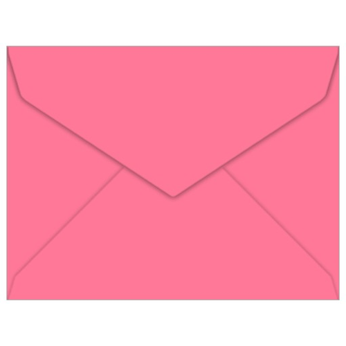 Pulsar Pink Envelopes A2 matte 4 3/8 x 5 3/4 Pointed Flap 60T LCI Paper