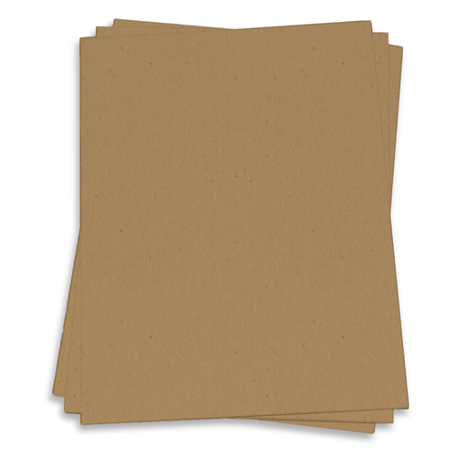 Kraft Brown Card Stock 8 1/2 x 11 Royal Sundance Fiber 80lb Cover