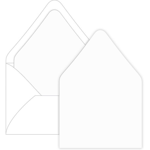 Radiant White Euro Flap Envelope Liner A7 LCI Smooth LCI Paper