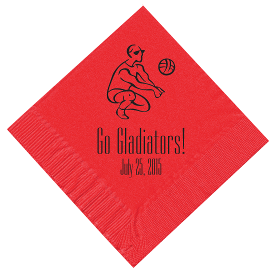 Volleyball Personalized Napkins