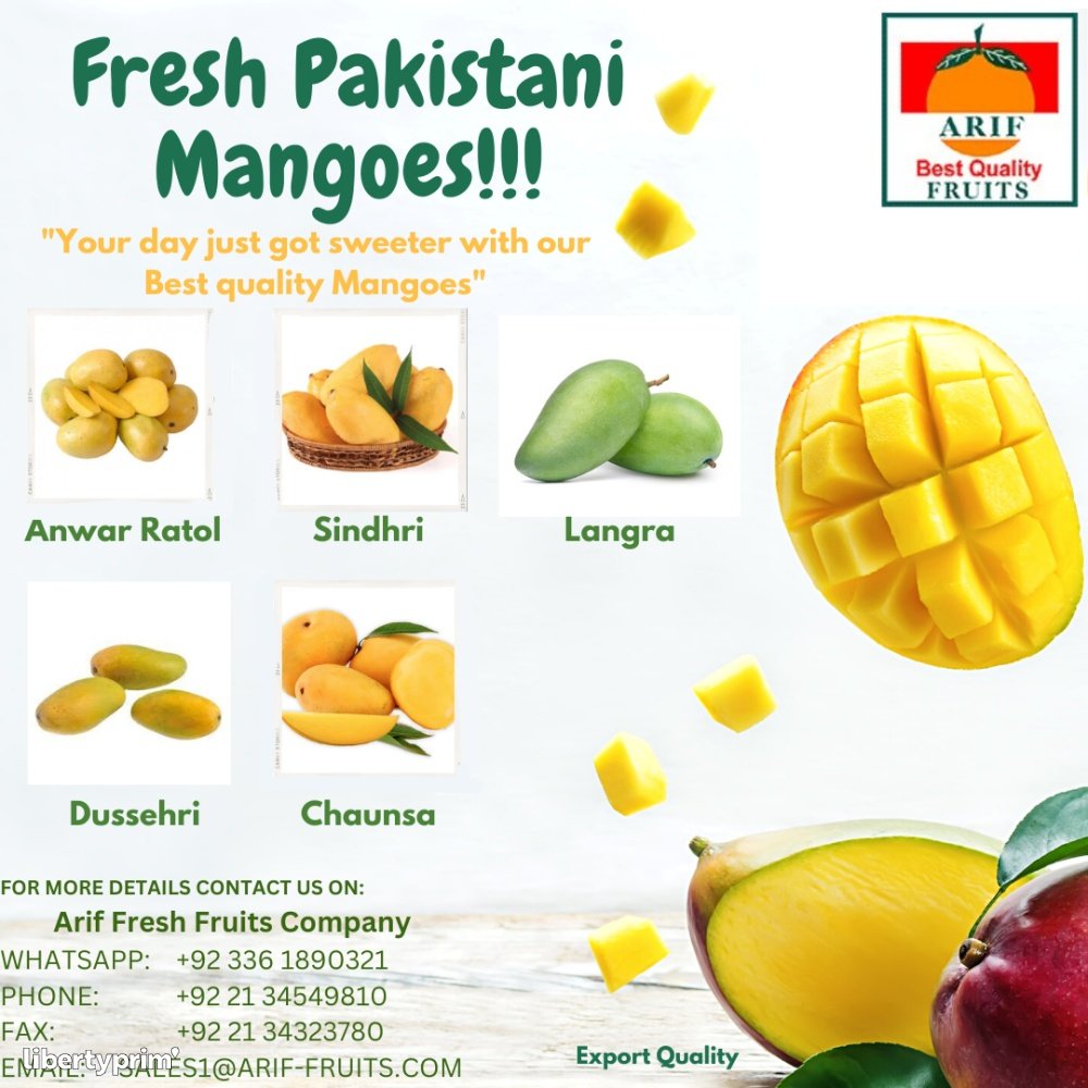 Mango Class 1 Pakistan Producer Arif groups of companies Libertyprim