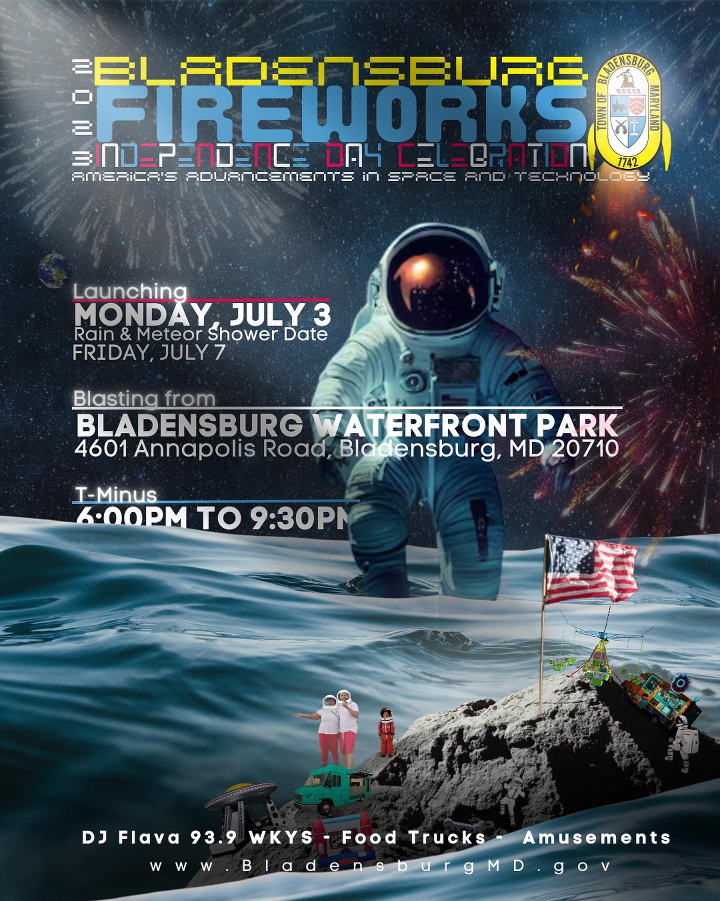 Bladensburg Fireworks Independence Day Celebration Prince