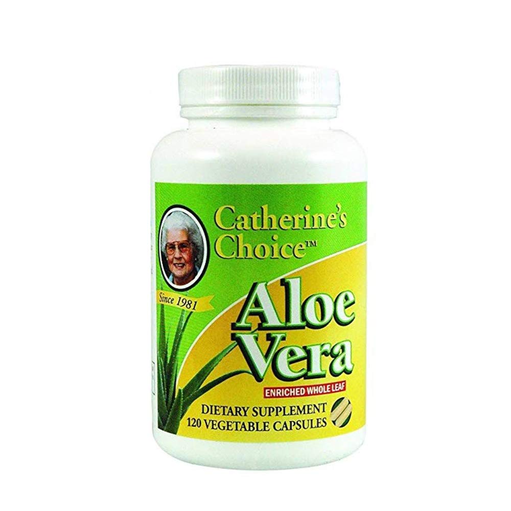 Catherine's Choice Pure Aloe Vera Gel Capsules Organic Aloe Vera Leaf
