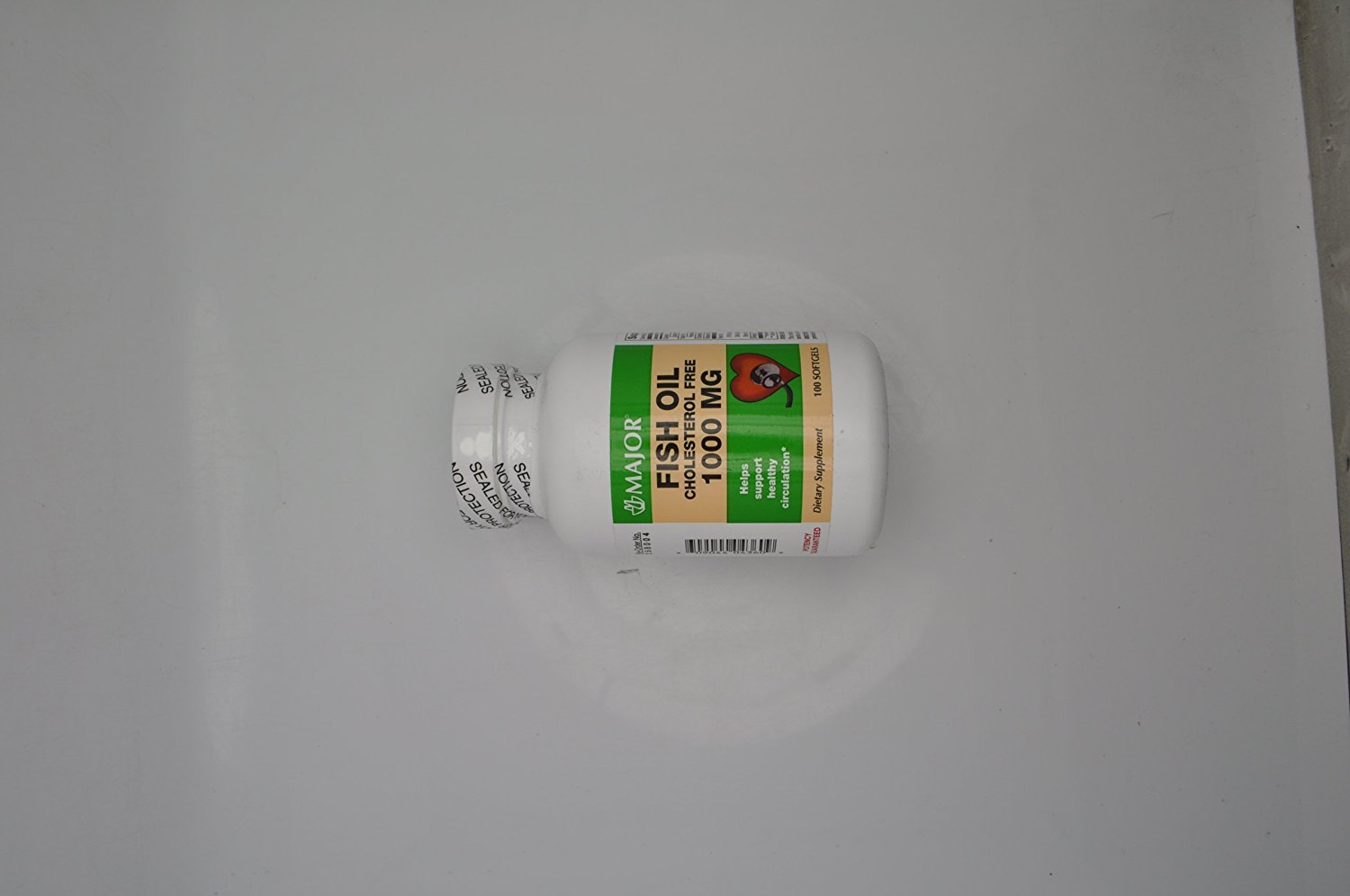 Major Fish Oil Cholesterol Free 1000MG 100 Soft Gels LifeIRL