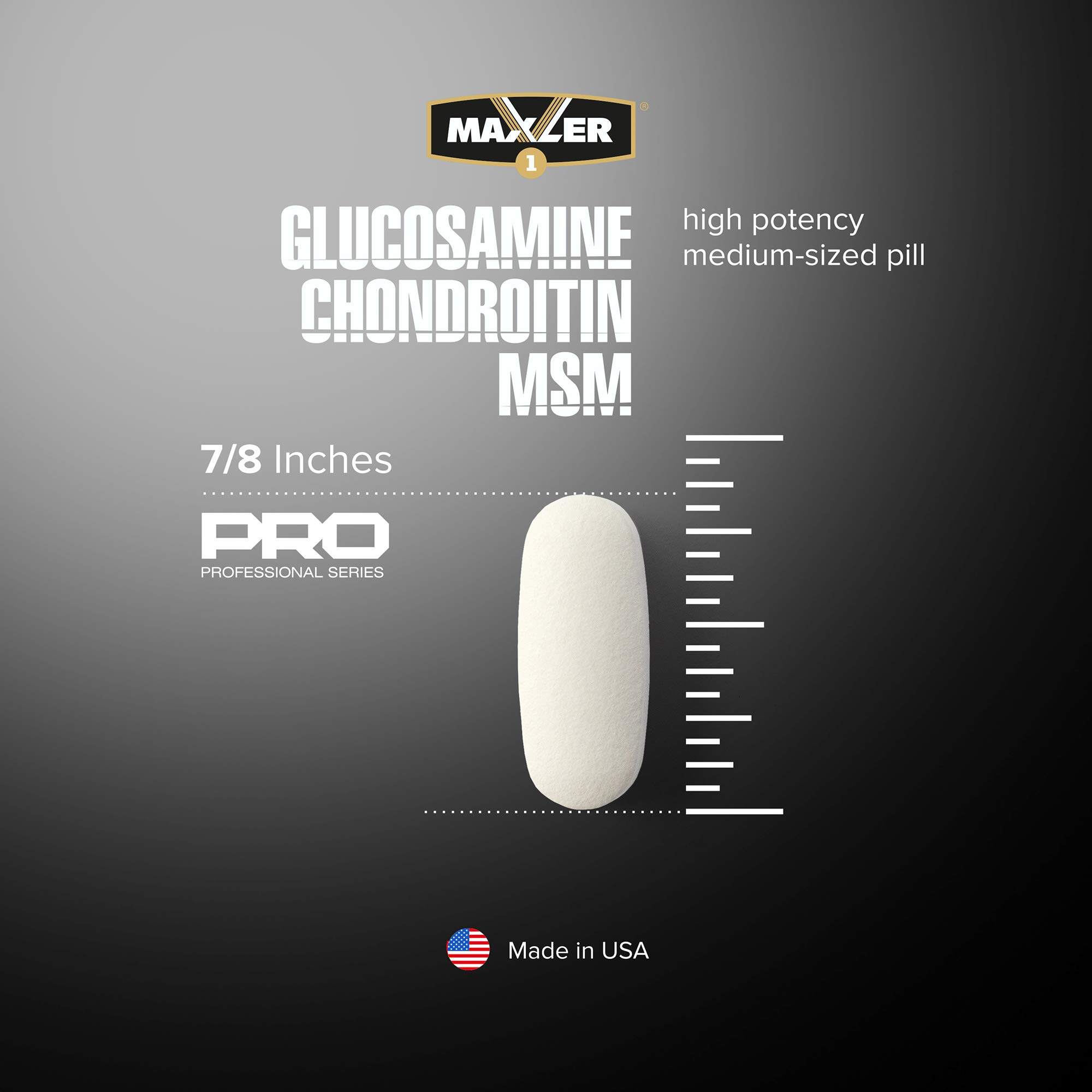 Maxler Glucosamine Chondroitin MSM Joint Supplements for Men & Women Joint Health & Knee