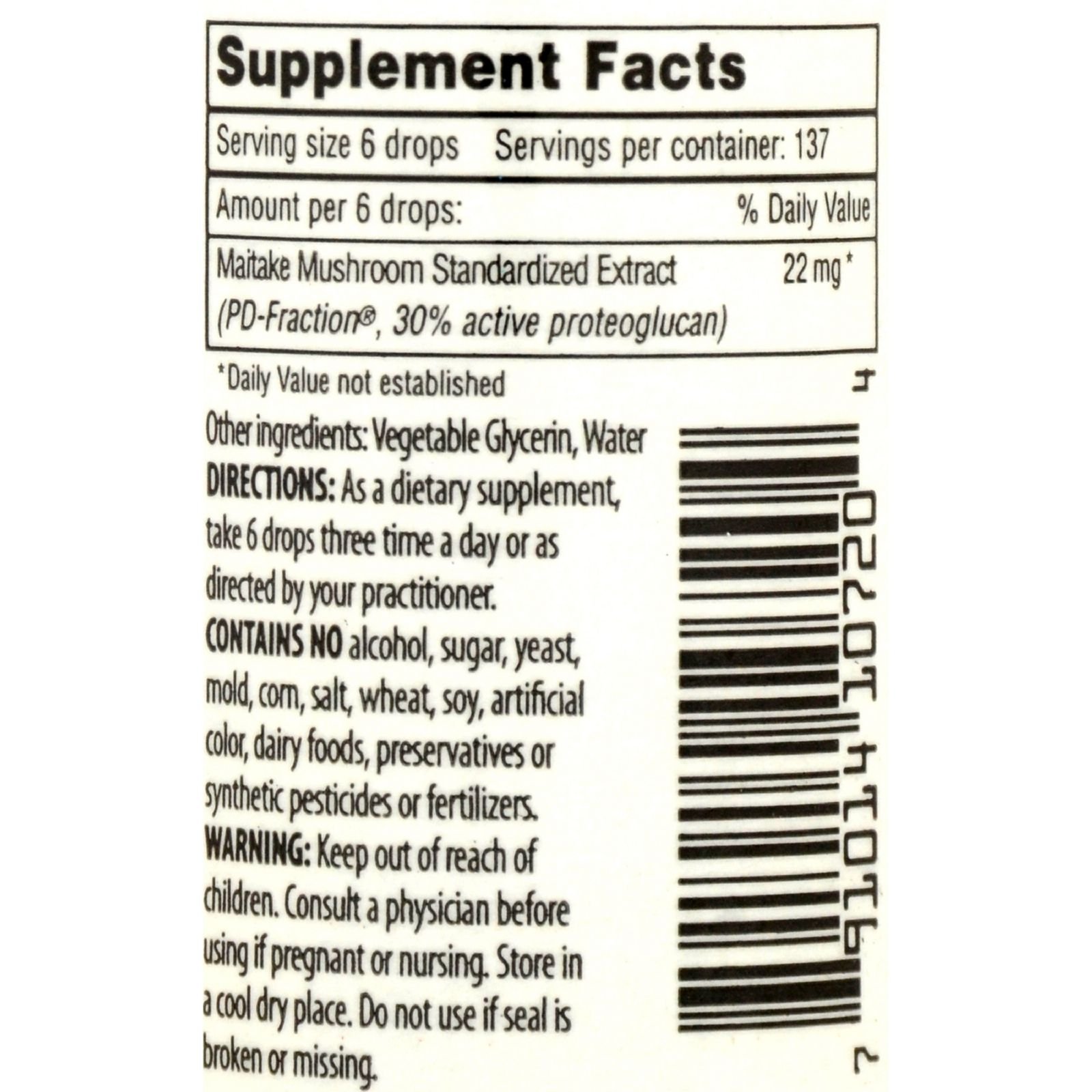 Maitake DFraction PRO 4x 30 ML LifeIRL