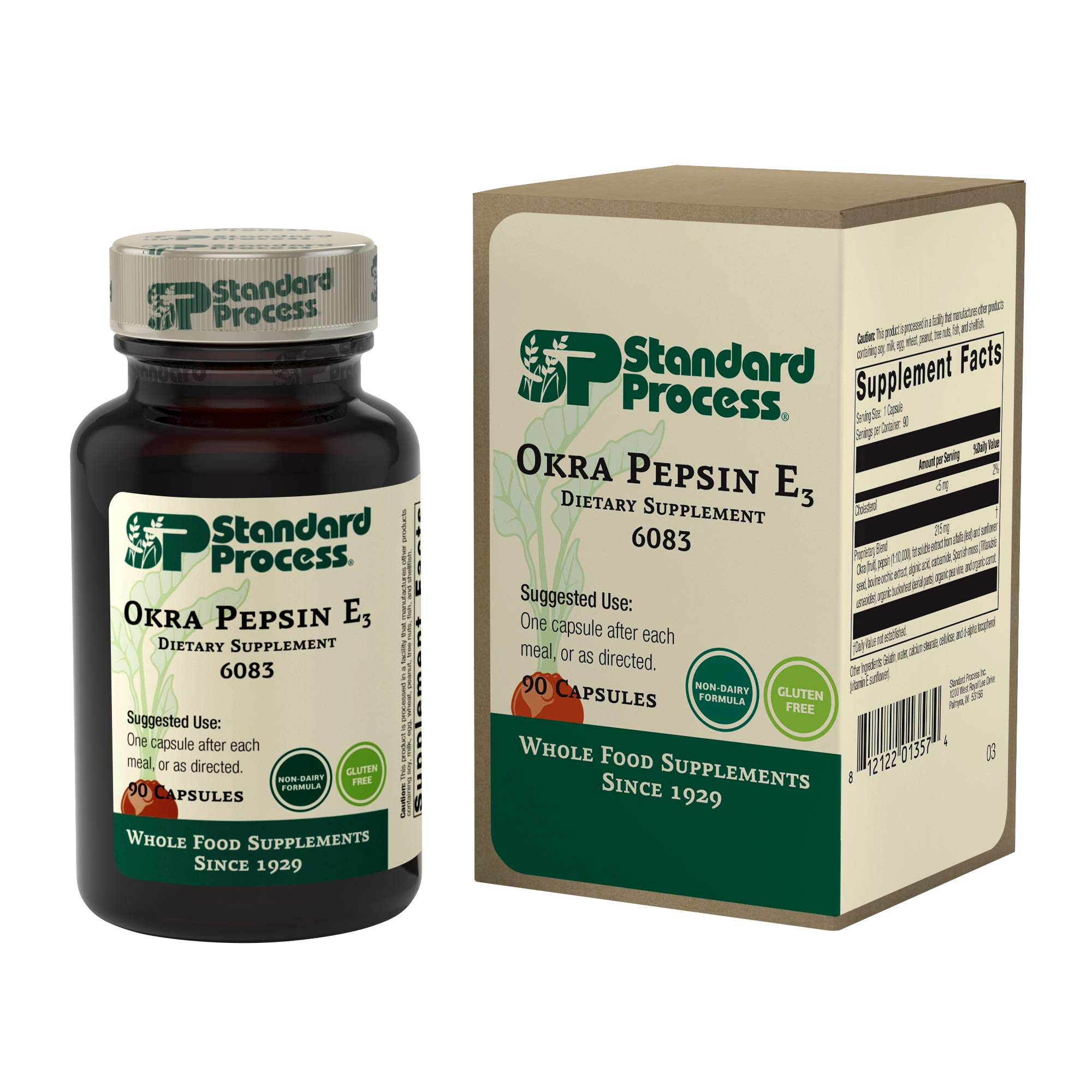 Standard Process Okra Pepsin E390 Capsules LifeIRL
