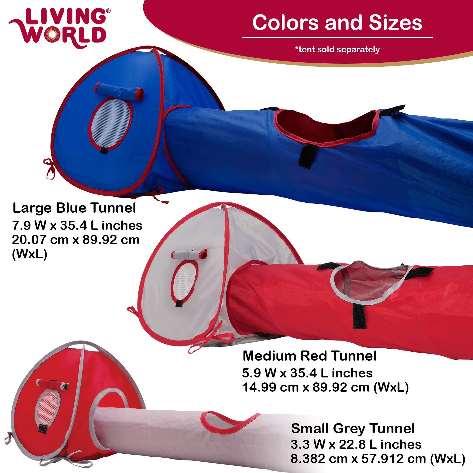 Living World Hagen Pet Tunnel Large Standard Packaging LifeIRL