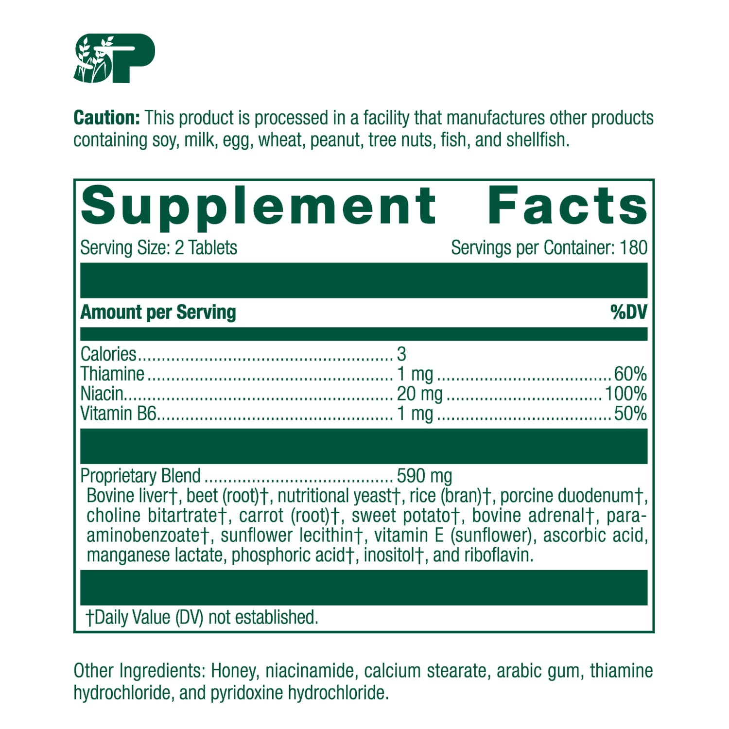 Standard Process Cataplex B GF 360 Tablets LifeIRL