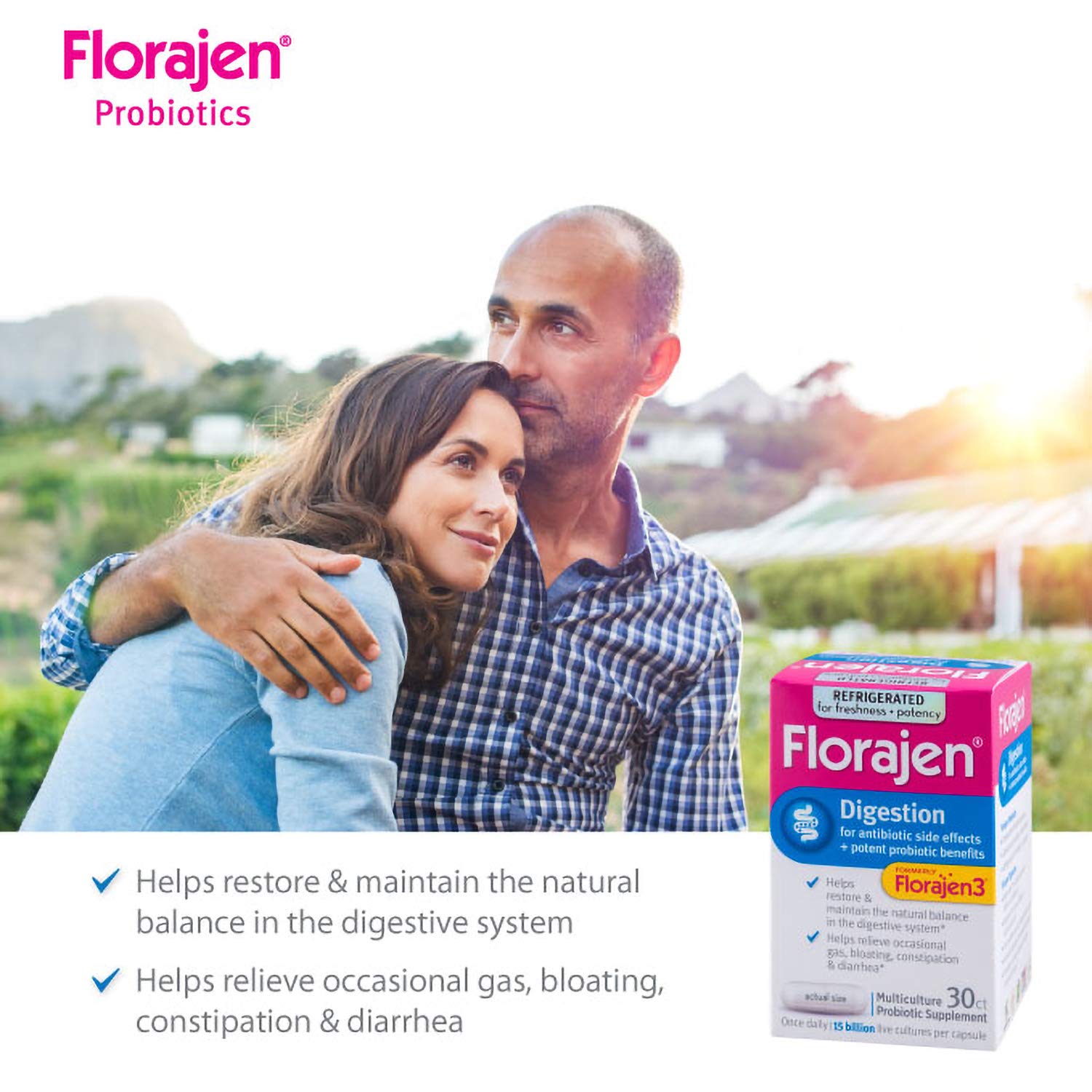 Florajen3 Digestion + Florajen Acidophilus Refrigerated Probiotics
