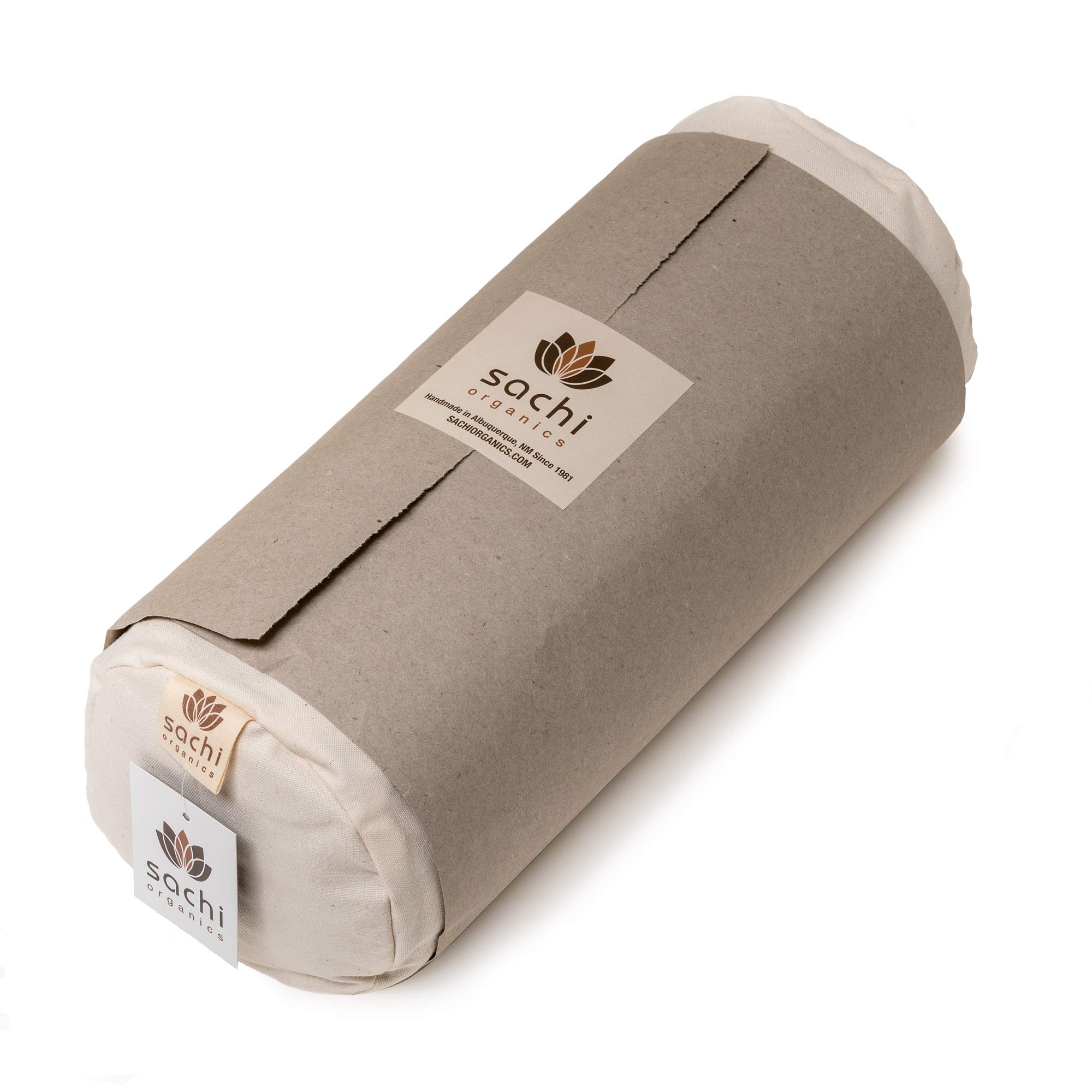 Sachi Organics Buckwheat Cylinder Neck Pillow LifeIRL