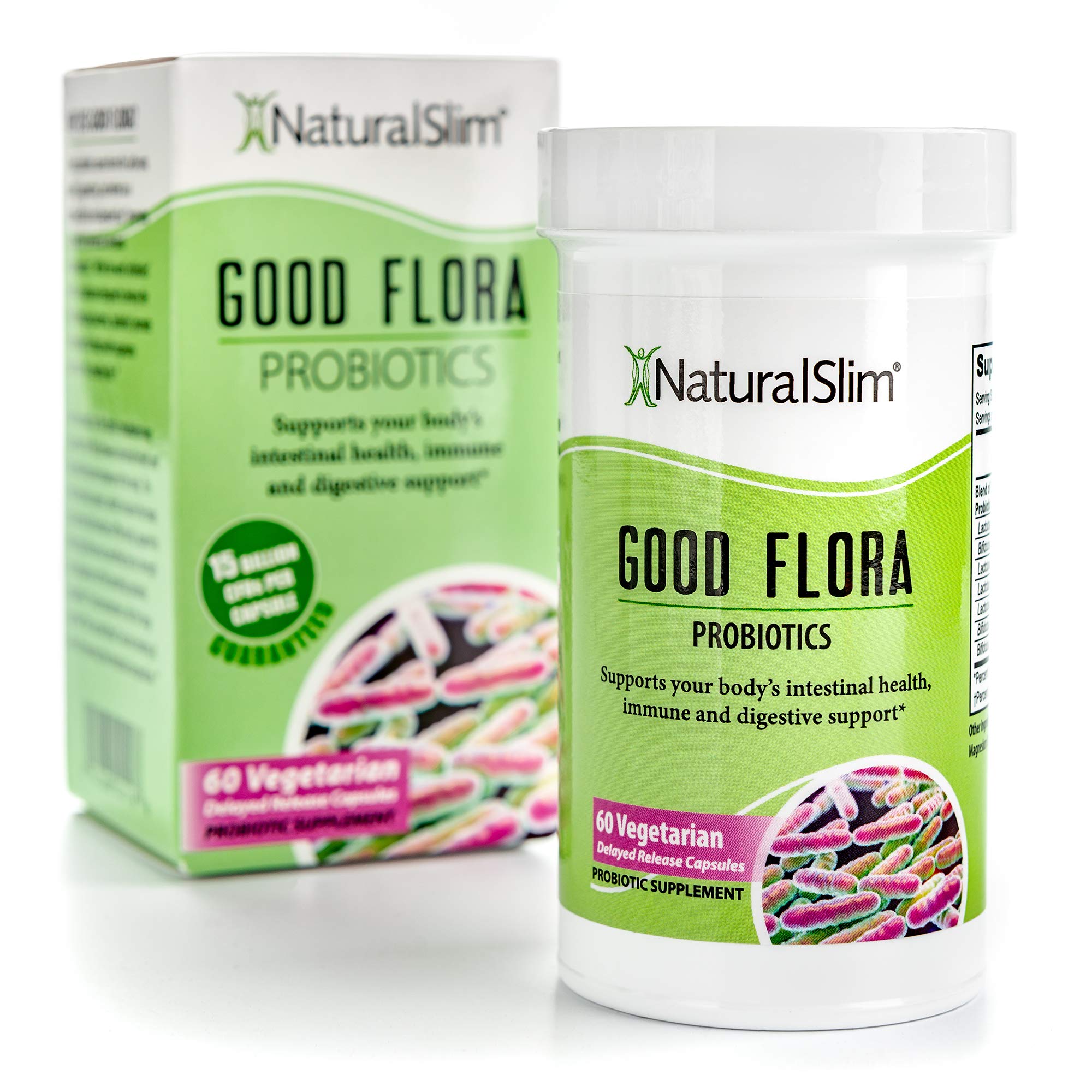 NaturalSlim Good Flora Probiotic Supplement for Men & Women 7
