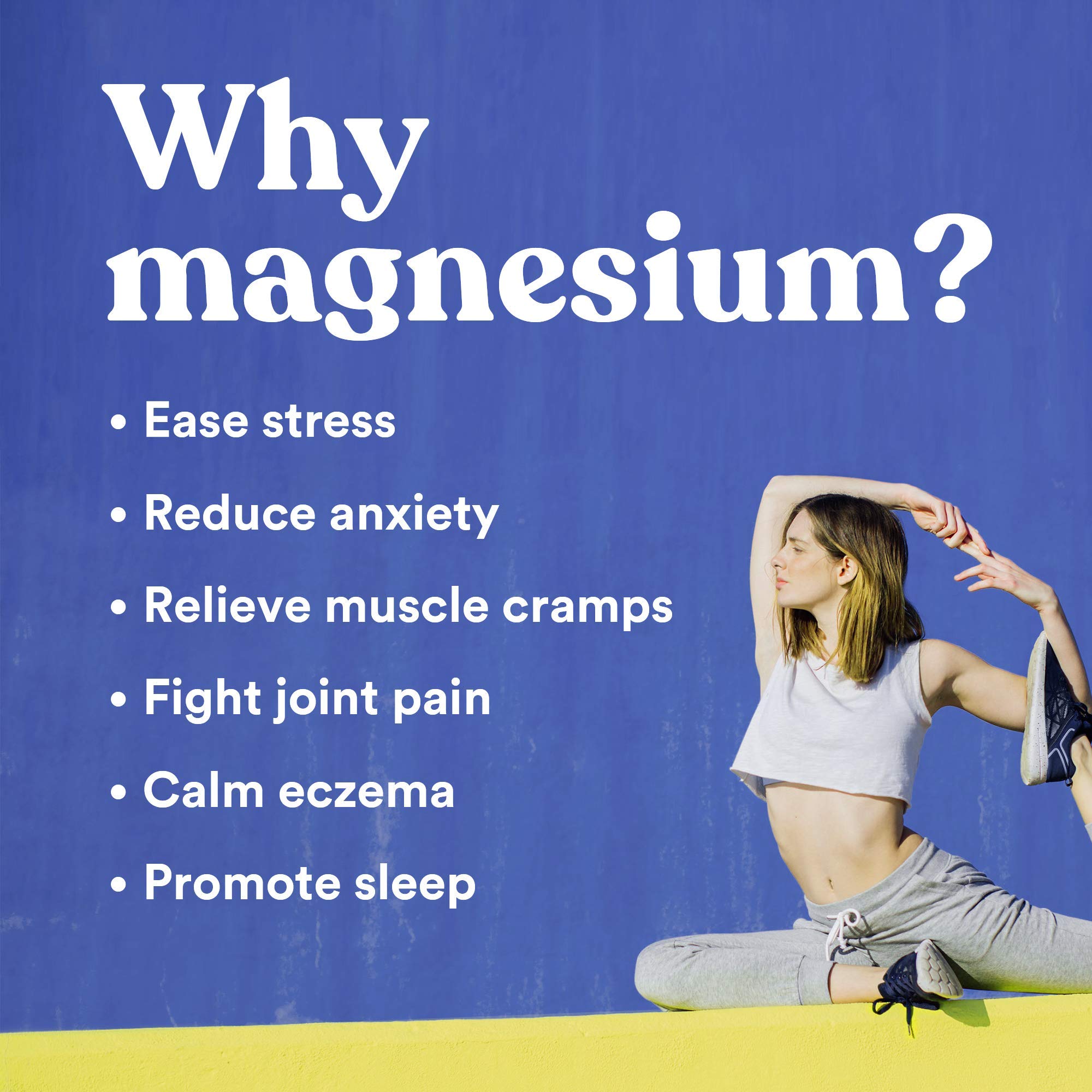 ASUTRA Magnesium Chloride Bath Flakes, 4 lbs for Foot & Body Soaks Relieve Muscle Cramps