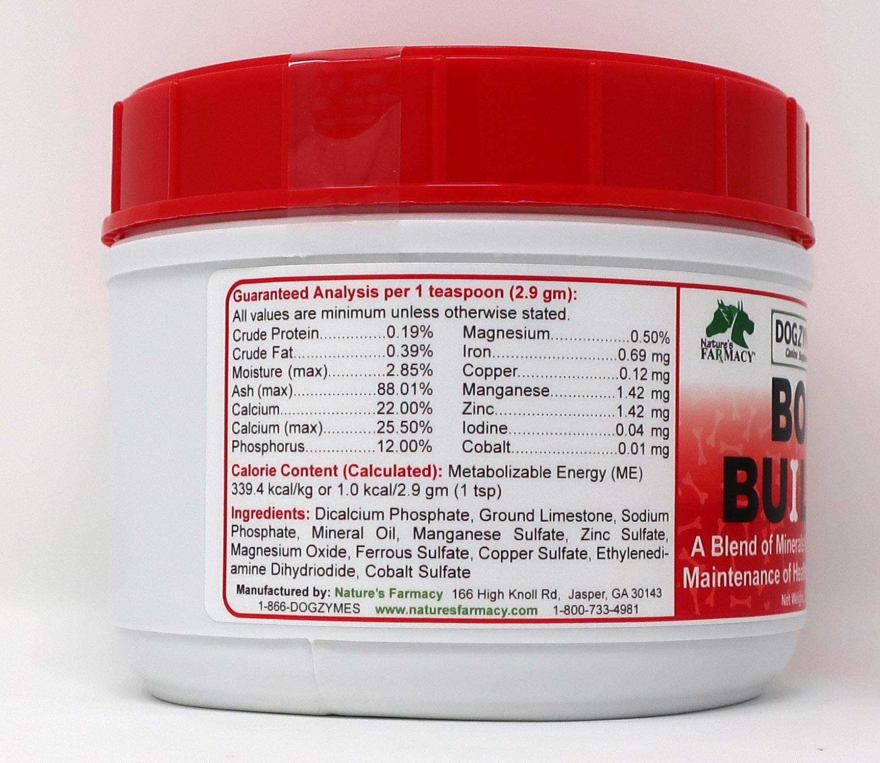 Dogzymes Bone Builder Contains Calcium, Magnesium, Phosphorus, Cobalt