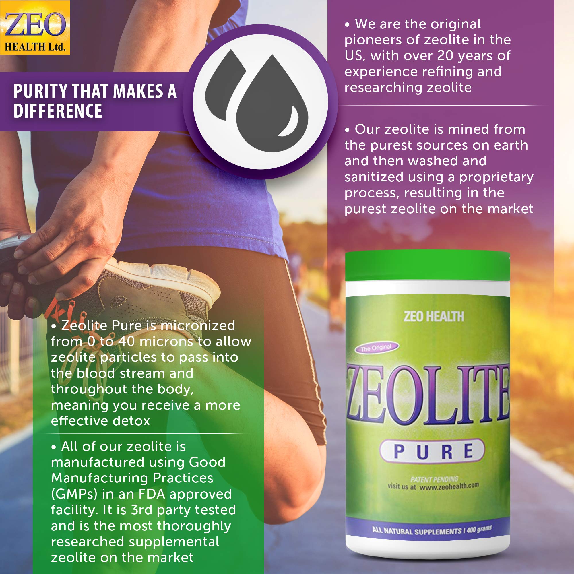 ZEOLITE PURE Full Body Detox Cleanse Safe, Gentle, Effective Energy