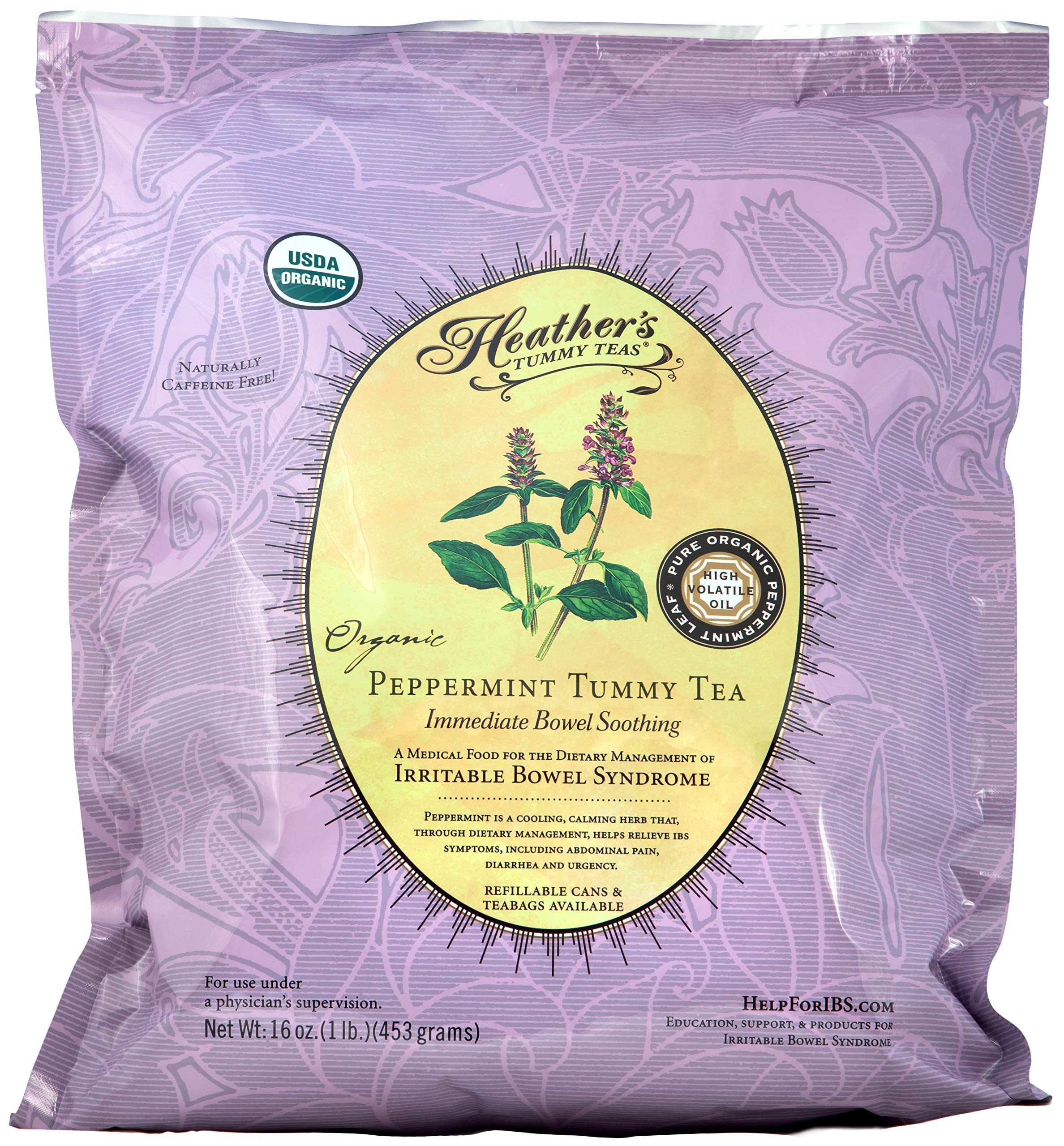 Peppermint Tea POUCH for Irritable Bowel Syndrome Heather’s Tummy
