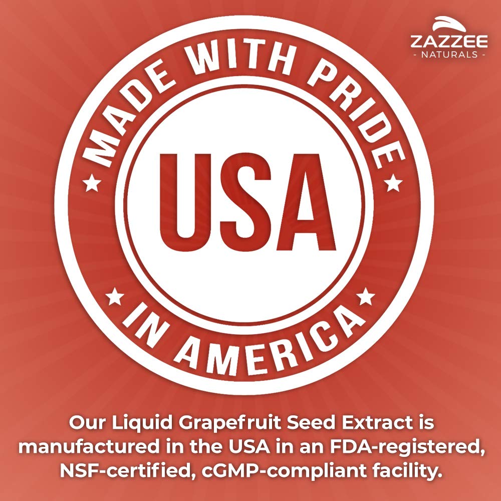 Zazzee Grapefruit Seed Extract (GSE) 4 Ounces, 480 Servings, Double