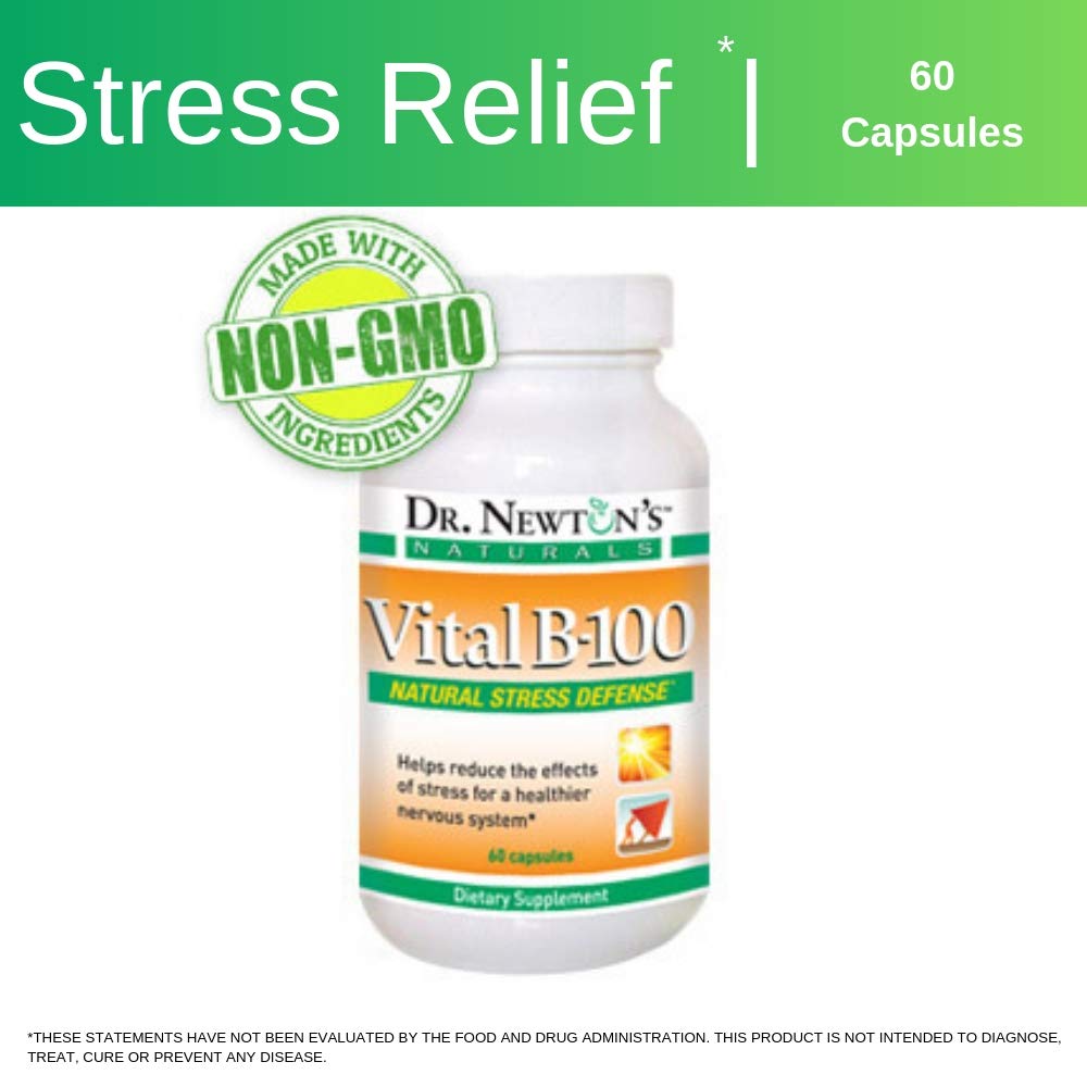 Dr Newton's Naturals Vital B100 Vitamin B Complex Supplement Stress Relief Increased Energy