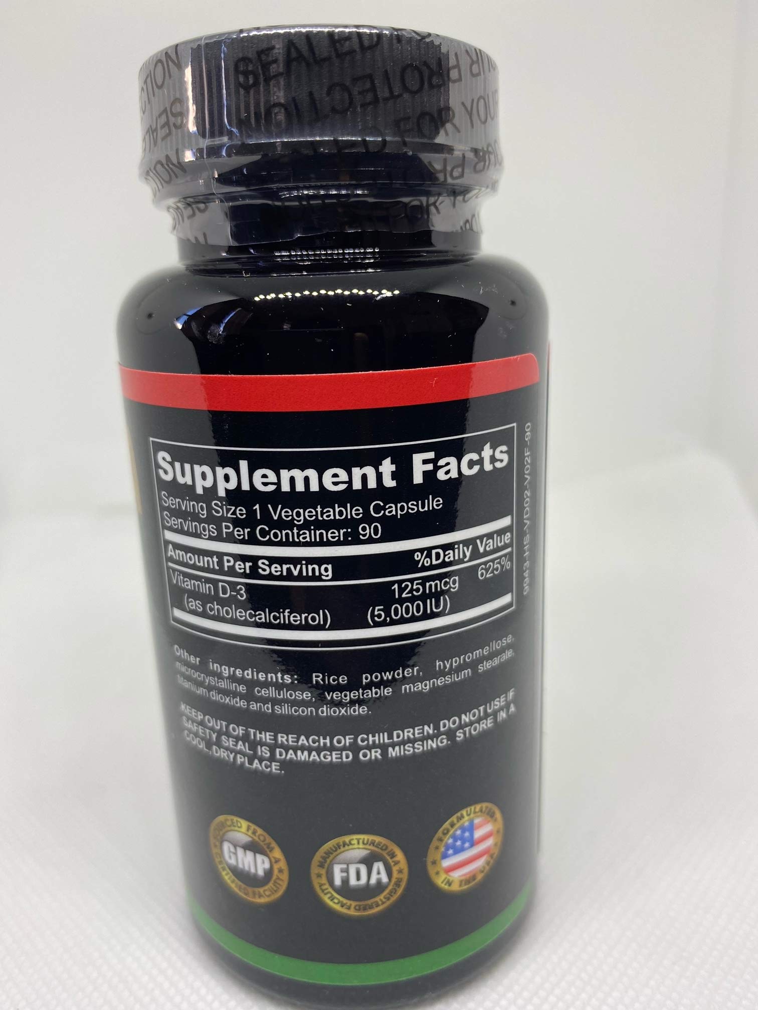 NonGMO Olayinka Vitamin D3, 5000 IU, Supports Healthy Immune System